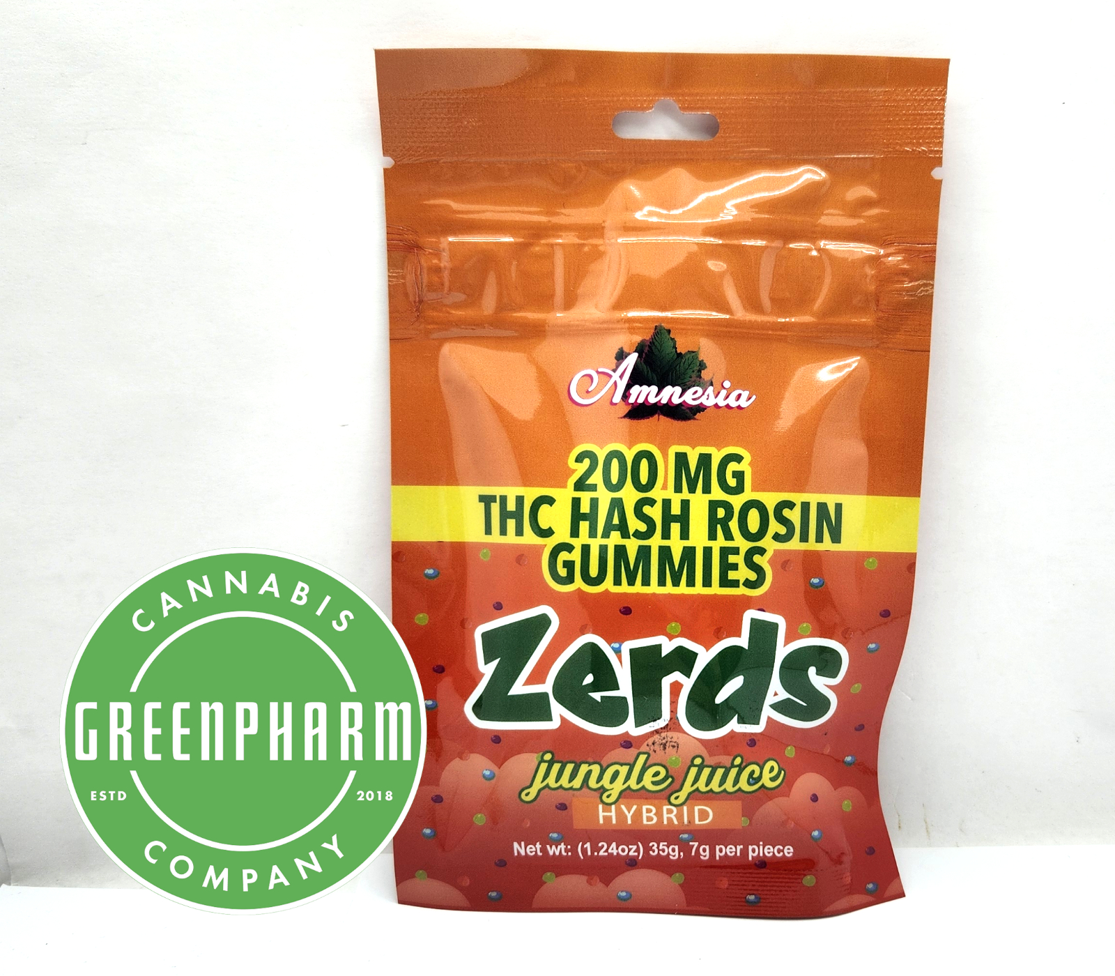 Photograph of product: Edible | Amnesia | Jungle Juice au chocolat Rosin Gummies | 200mg