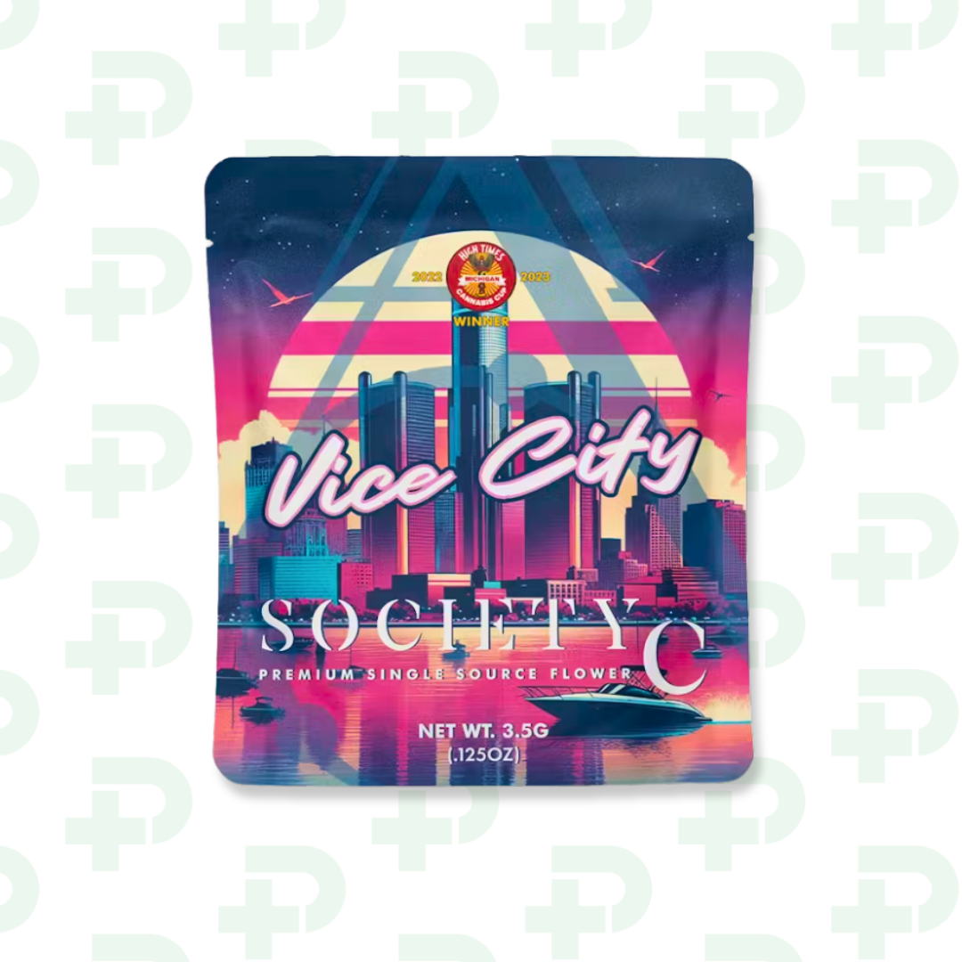 Photograph of product: Society C Exotic 8th - Vice City - 3.5g