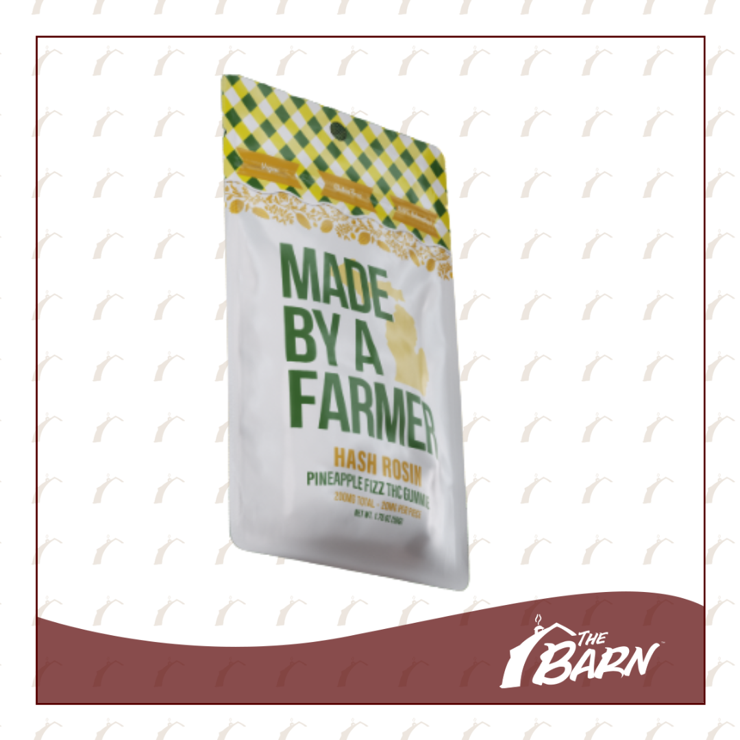 Photograph of product: MBAF 200mg Rosin Gummies - Pineapple Fizz - REC