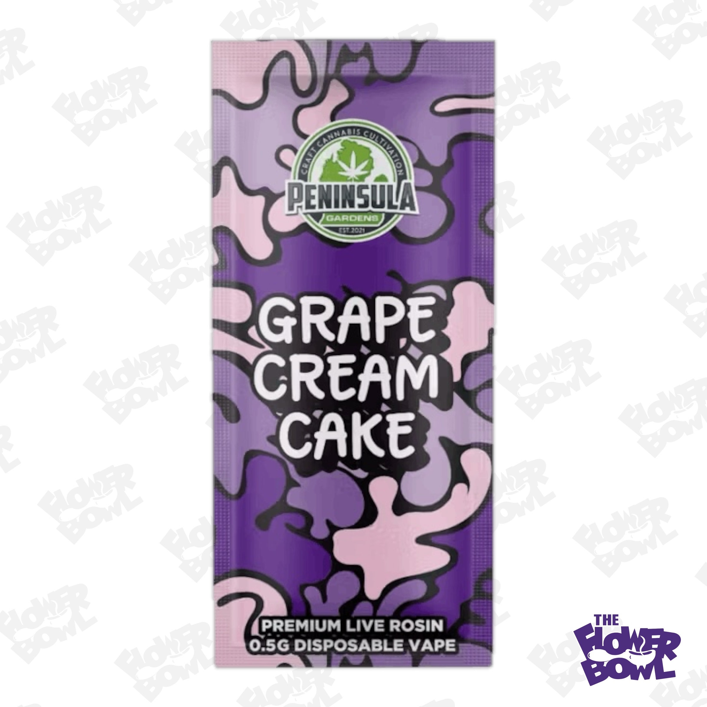 Photograph of product: AU Peninsula: Grape Cream Cake .5G au chocolat Rosin Disposable