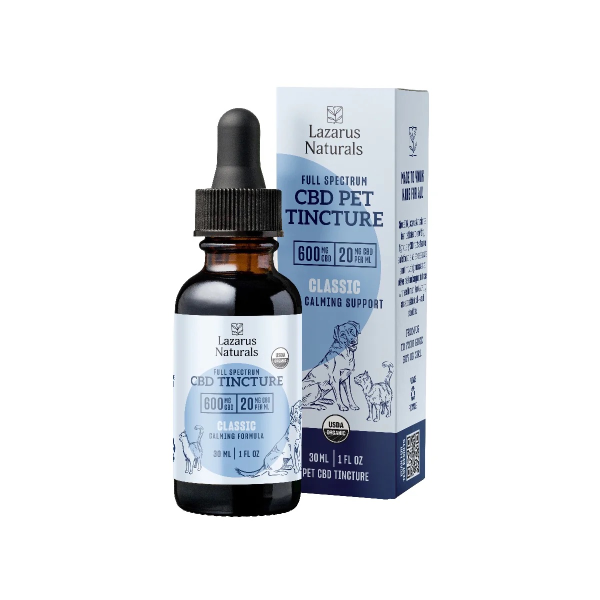 Photograph of product: Organic Pet Tincture - 600mg CBD By Lazarus Naturals