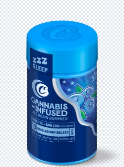 Photograph of product: HUCKLEBERRY GELATO - COOKIES - 10PK ROSIN SLEEP GUMMIES