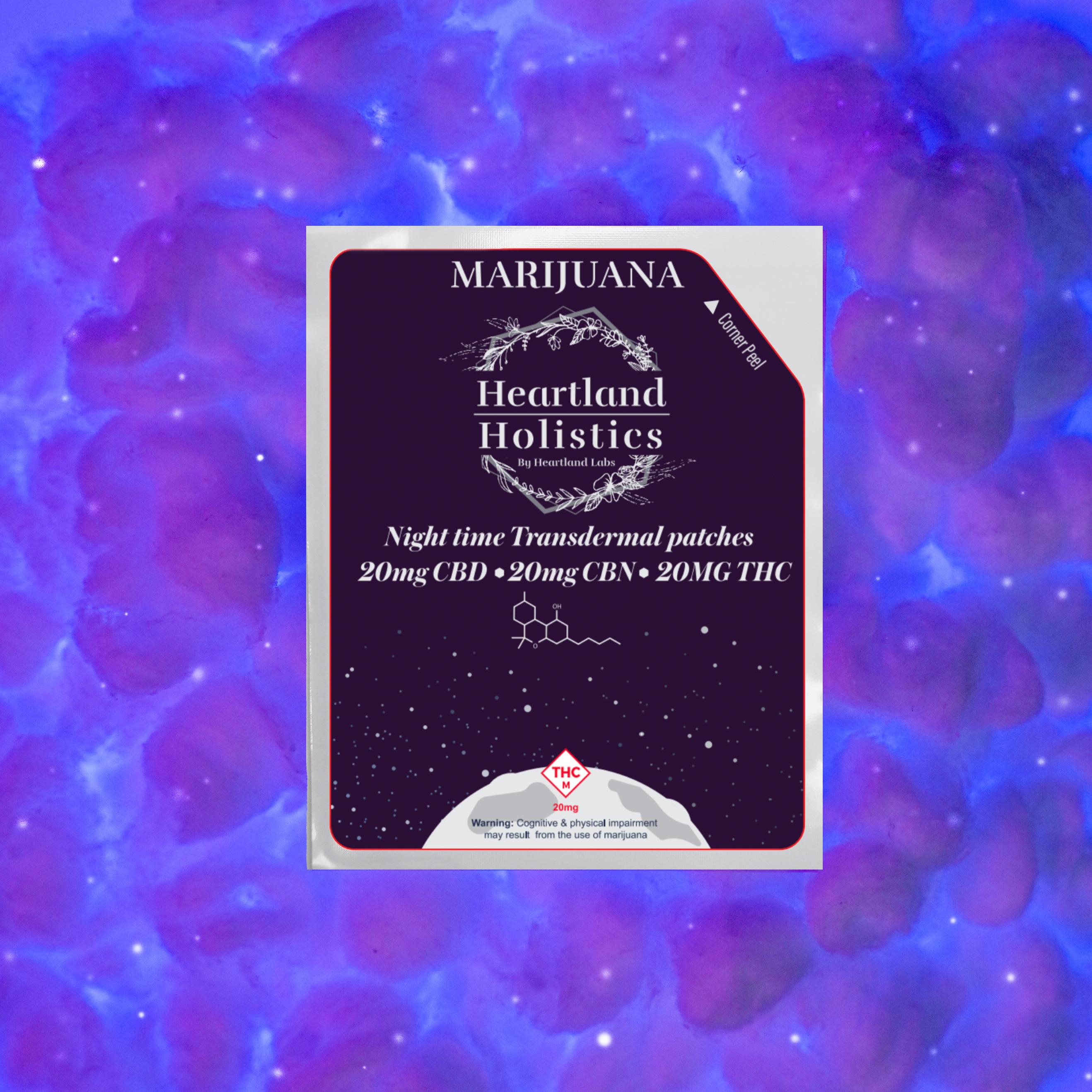 Photograph of product: 1:1:1 Night Time - 25mgTH-oui/25mgCBD/25mgCBN - 12hr Transdermal Patch