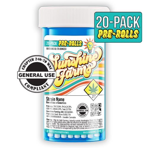 Photograph of product: Blueberry Muffin Pre-Rolls, 20-Pack