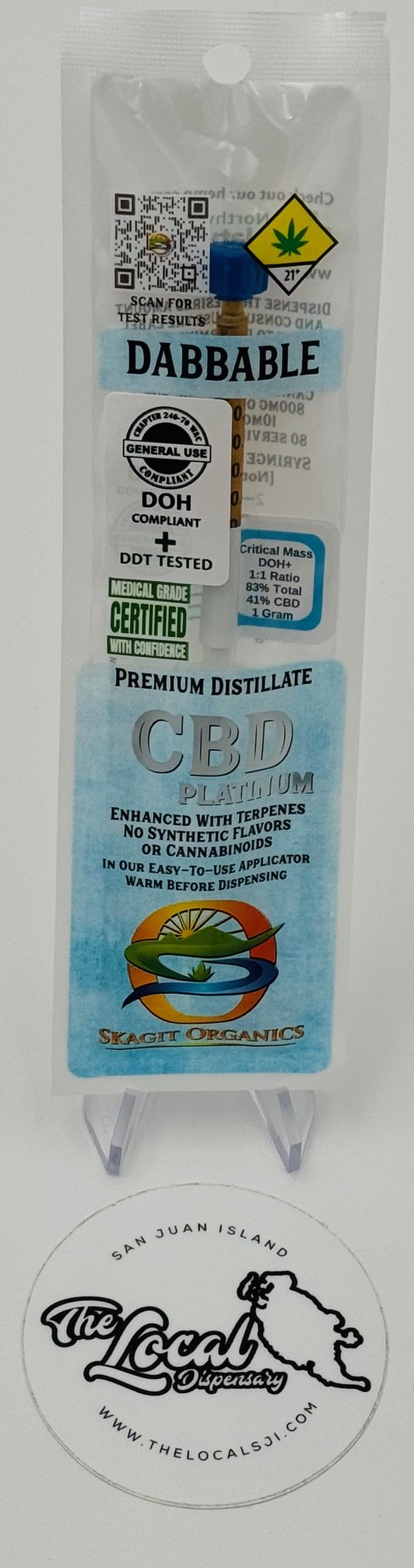 Photograph of product: Critical Mass 1:1 CBD Platinum RSO