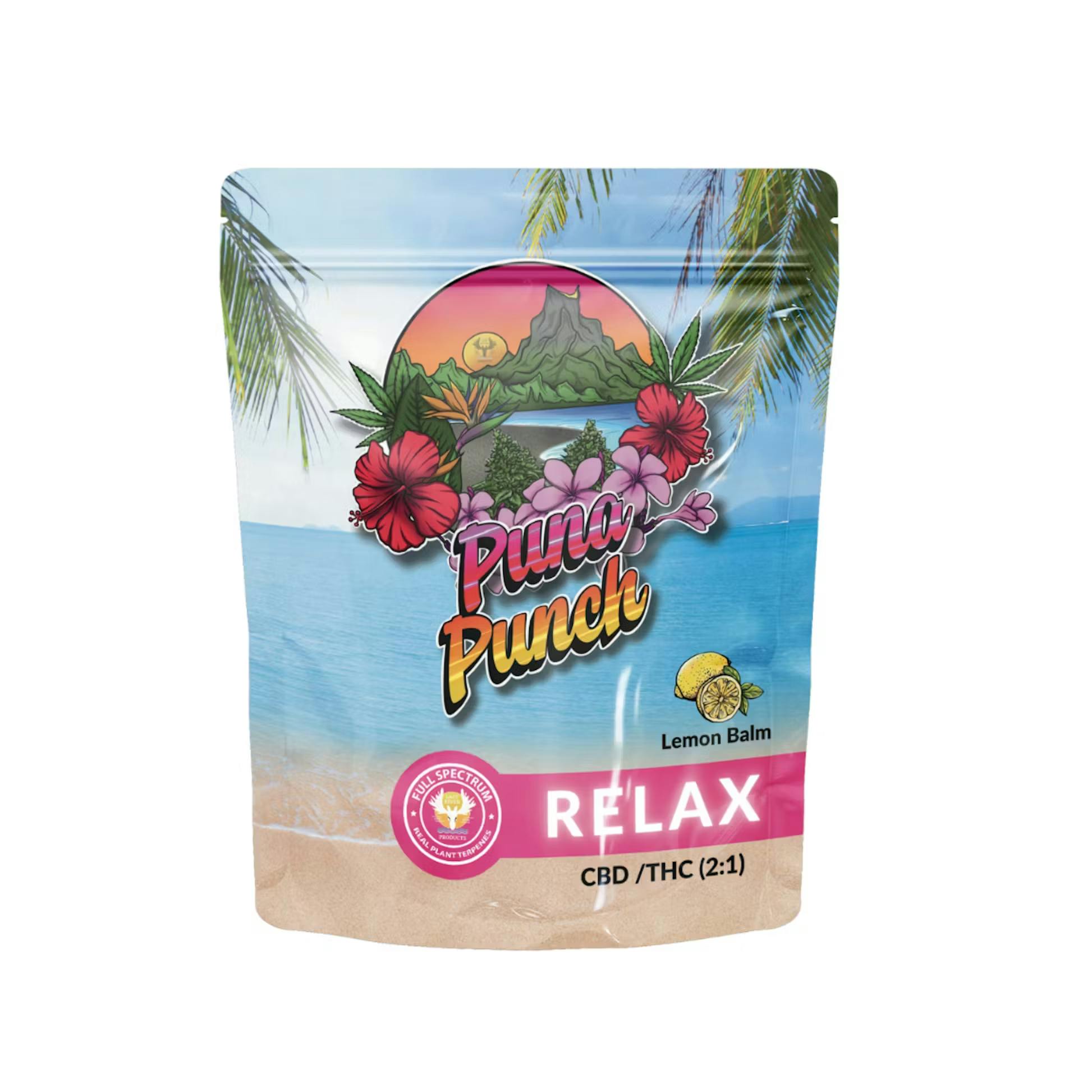 Photograph of product: Puna Punch-Standard Onset-10pk 50 mg CBD/TH-oui 2:1