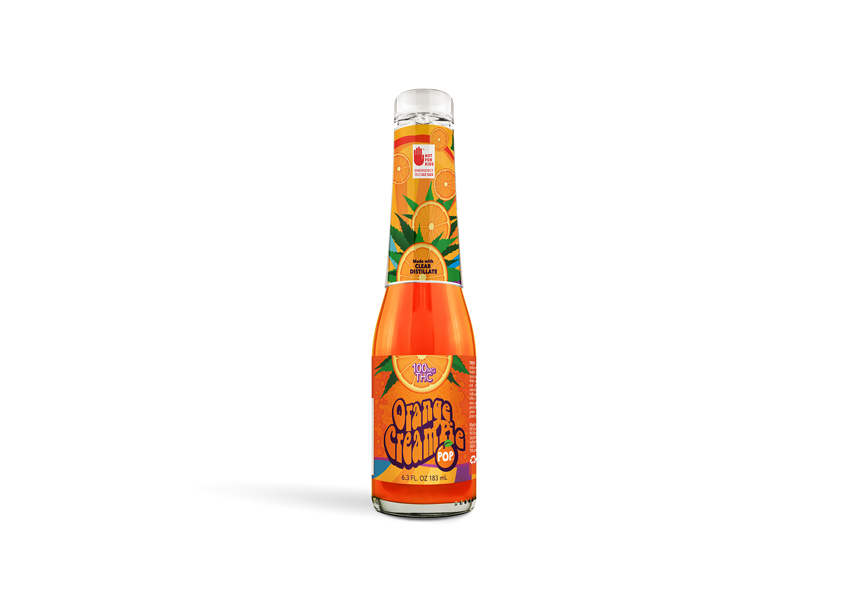 Photograph of product: Orange Cream Pie Live Resin Soda | 100mg
