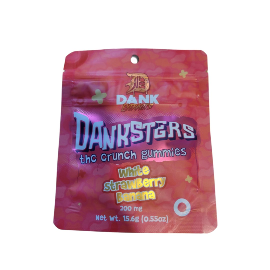 Photograph of product: Danksters Nerds 200mg Strawnana