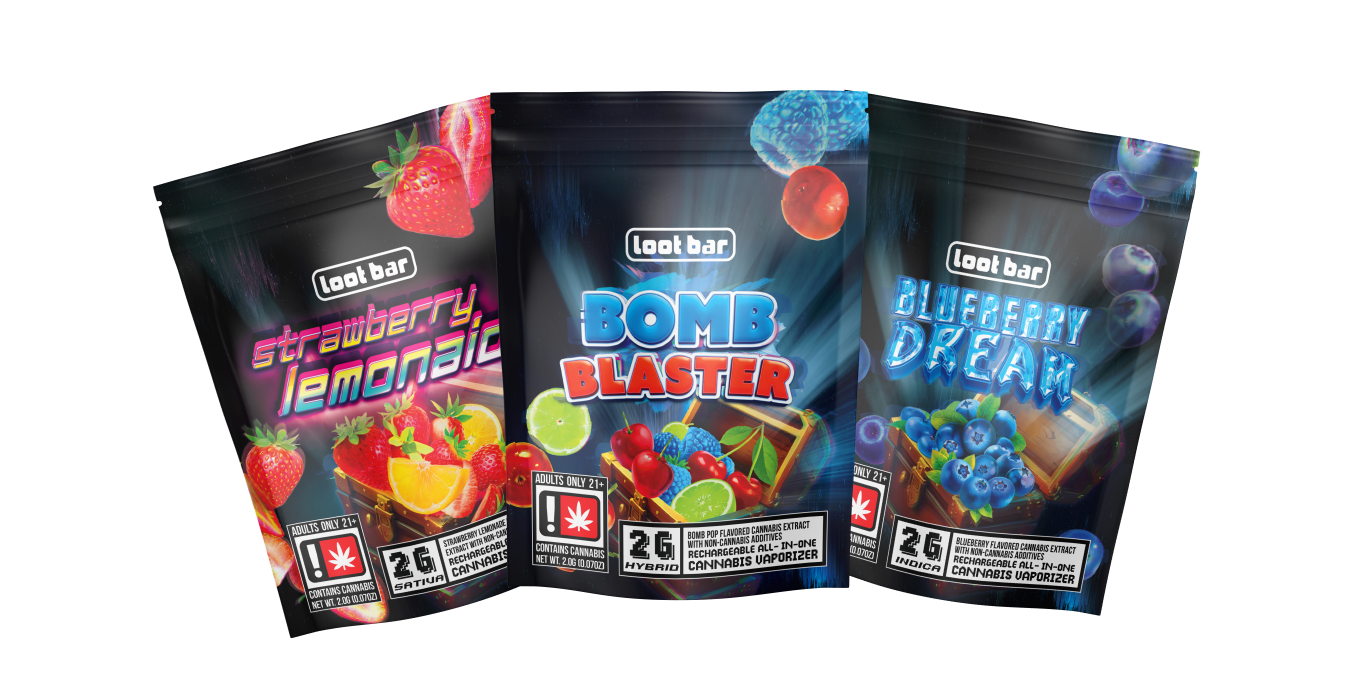 Photograph of product: Loot Bar I Tigers Blood - flavored (Oui'd) AIO  I
