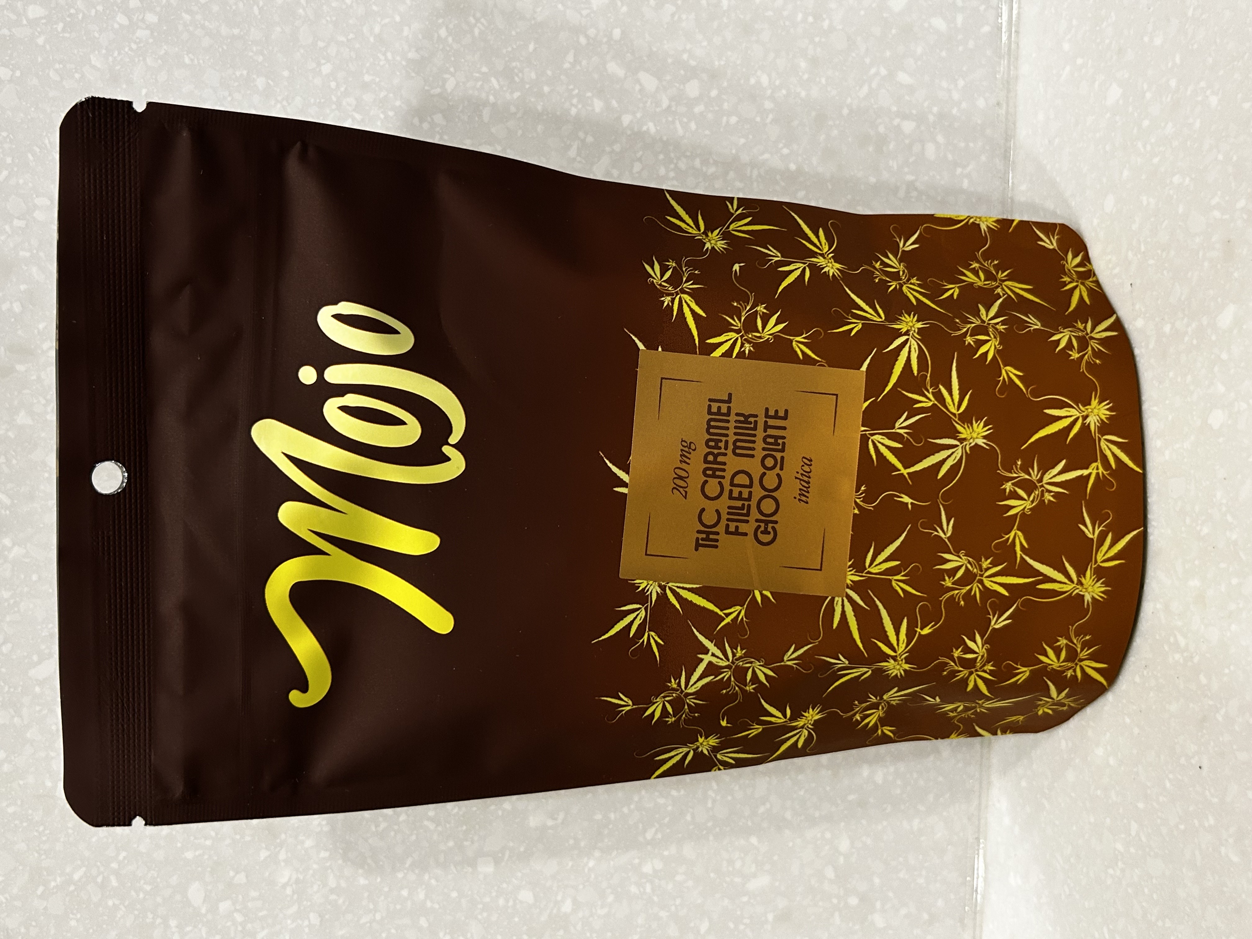 Photograph of product: Mojo | Caramel Filled Milk Chocolate | 200mg