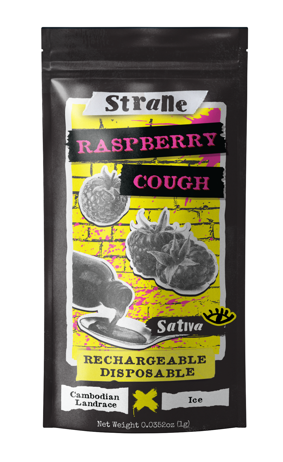 Photograph of product: Raspberry Cough All-in-One | Strane |