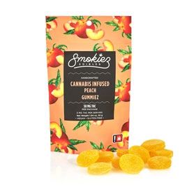 Photograph of product: Smokiez 100mg Pack: Sour Peach - 