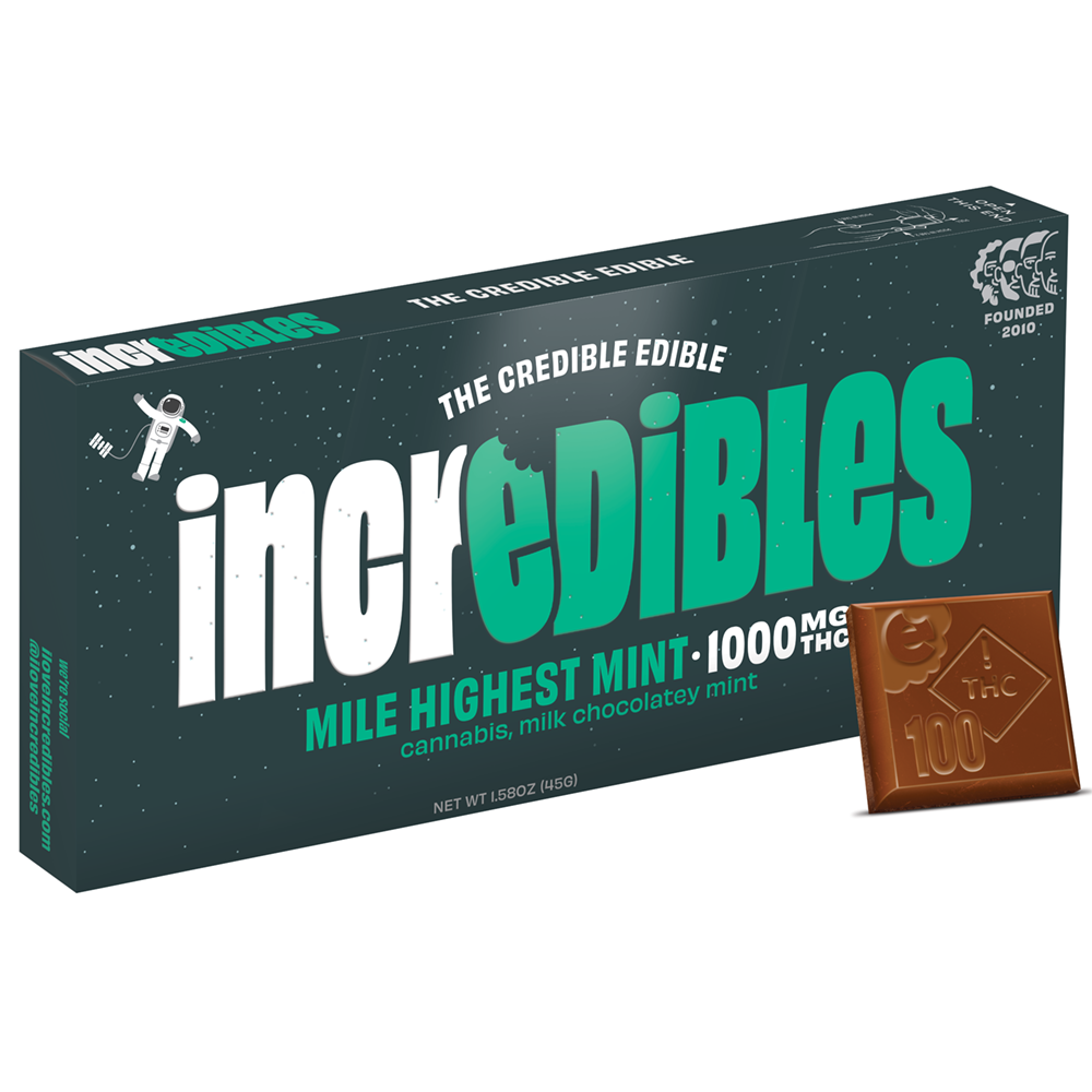 Photograph of product: Incredibles - Mile Highest Mint Bar (1000mg)