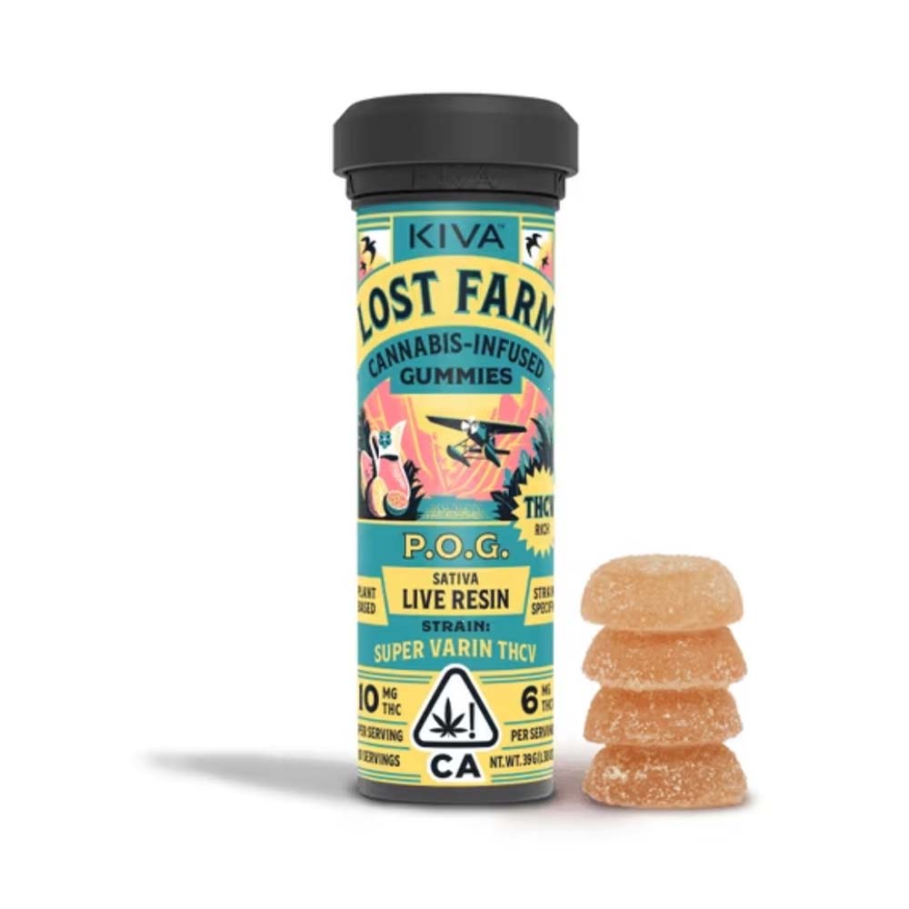 Photograph of product: Lost Farm - Passion Orange Guava (Super Varin 10:6 TH-ouiV) Gummies 100mg