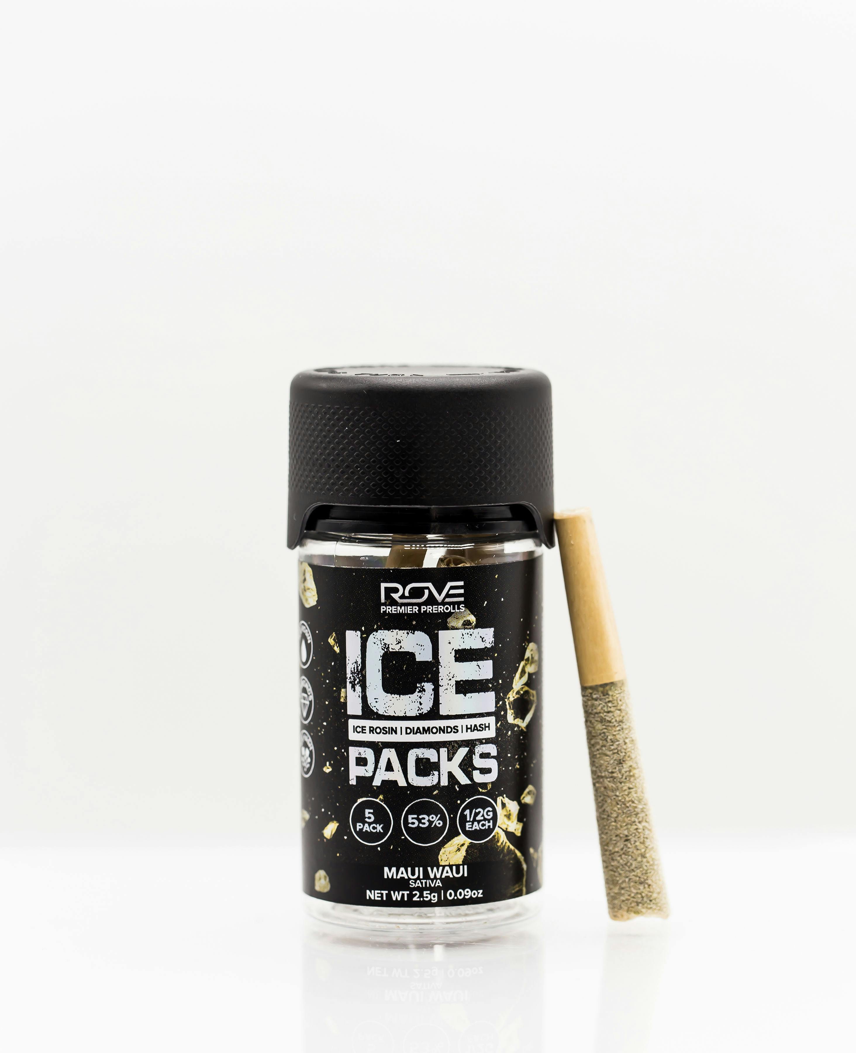 Photograph of product: (25168) ROVE Ice Pack Maui Waui Infused Pre-Roll