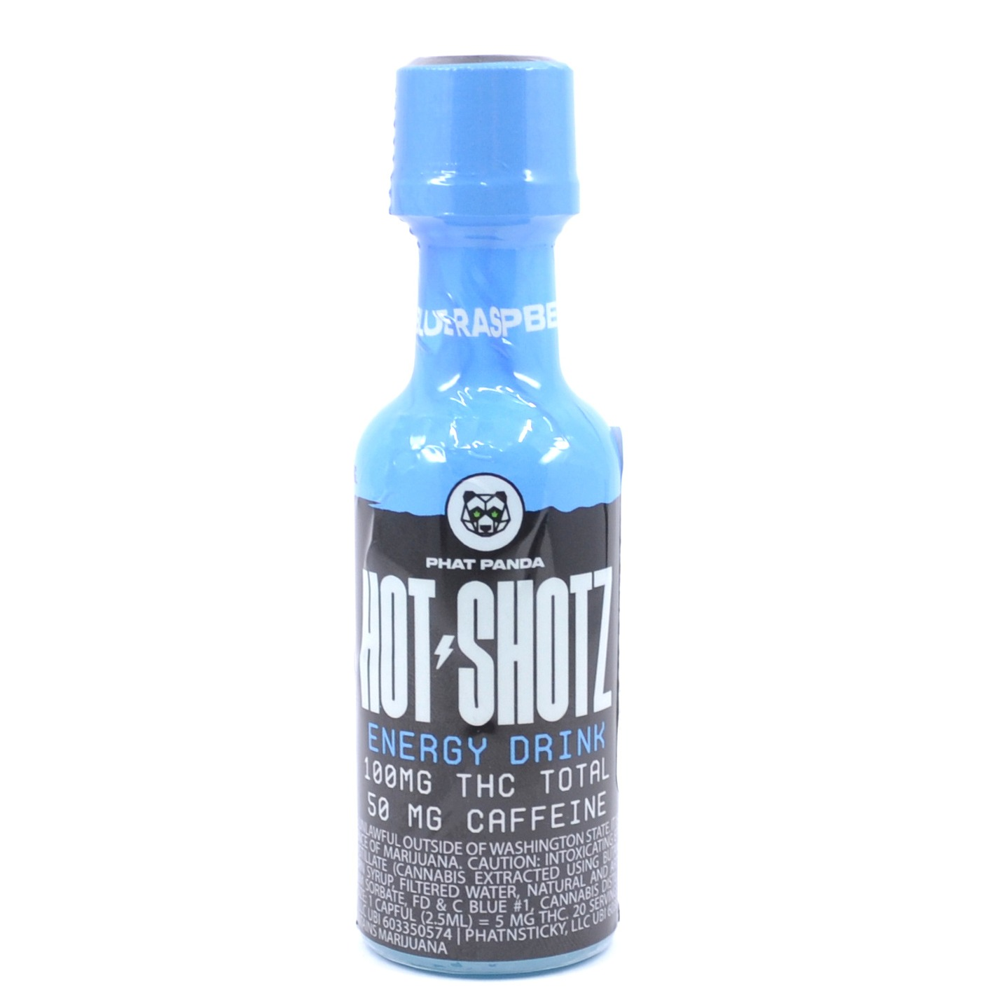 Photograph of product: Blue Raspberry Energy Hot Shotz 100mg