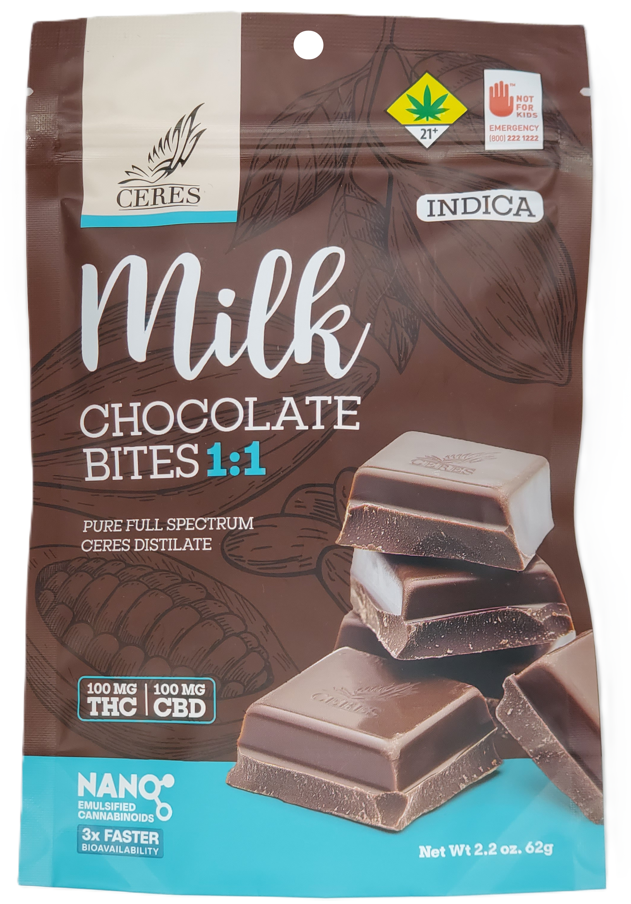 Photograph of product: Ceres Chocobites Oui'd Milk 1:1 10pk