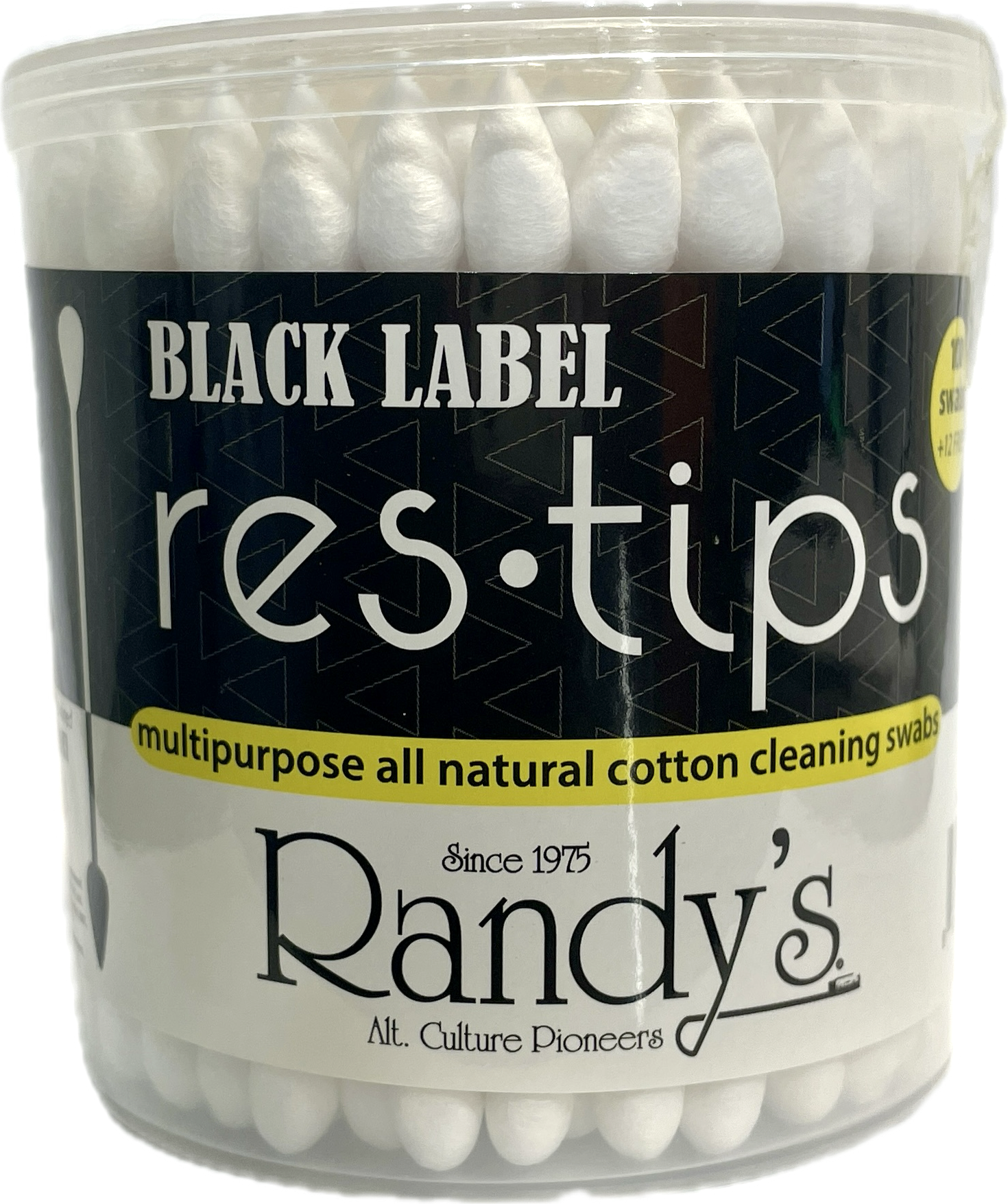 Photograph of product: Randy's Black Label Cotton Cleaning Swabs