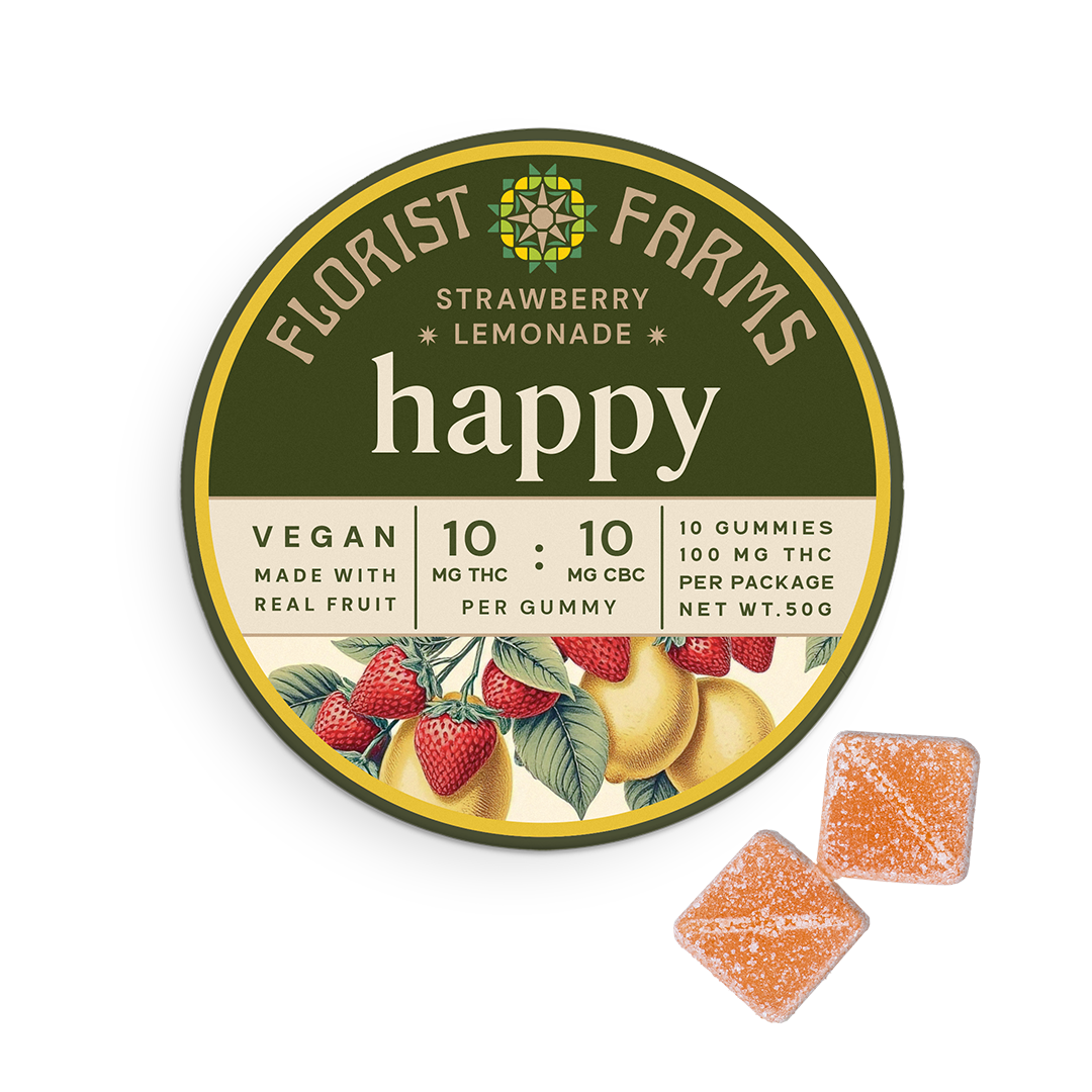 Photograph of Product: Happy | Strawberry Lemonade Gummies | 10pk