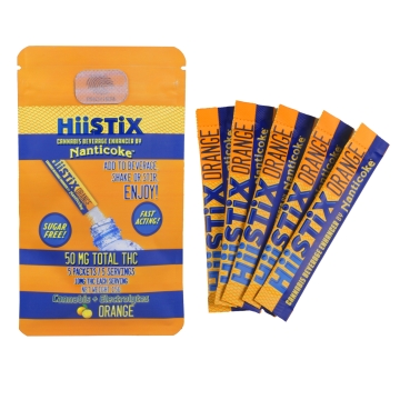 Photograph of product: HiiStix | Drink Powder 5pack | Orange | 50mg