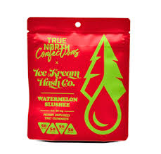 Photograph of product: True North - Watermelon Slushie - Rosin  - Gummies - 200mg