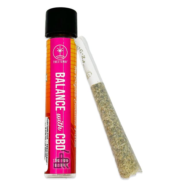 Photograph of product: TreeTown | Banana Acai (Balanced 1:1) CBD Infused 1g Pre-Roll