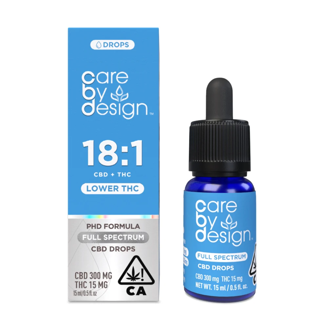 Photograph of product: Care By Design - 18:1 CBD/TH-oui Tincture 15ml