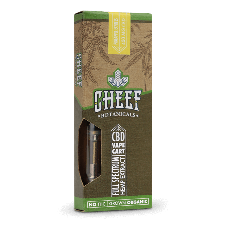 Photograph of product: CHEEF - CBD VAPE CARTRIDGE - PINEAPPLE EXPRESS - 400mg