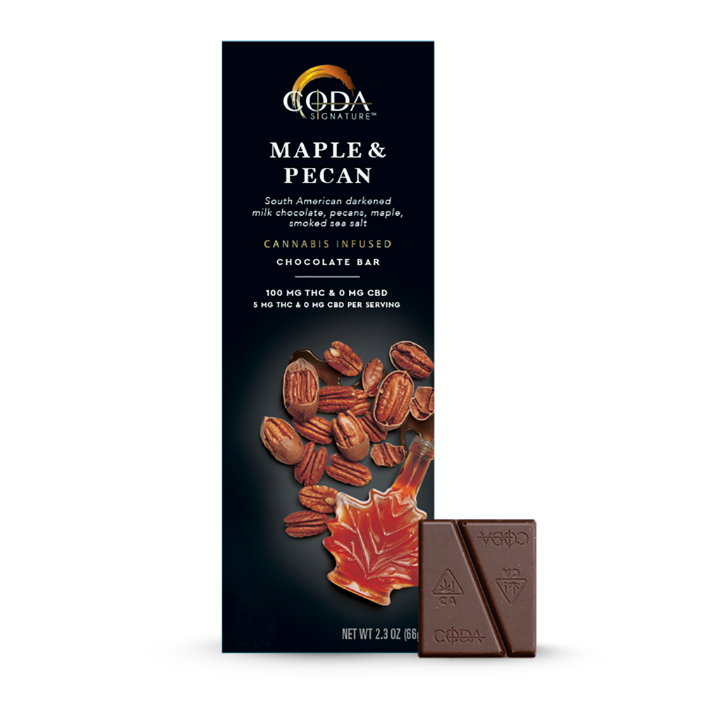 Photograph of product: CODA - Chocolate - Maple & Pecan - 100mg
