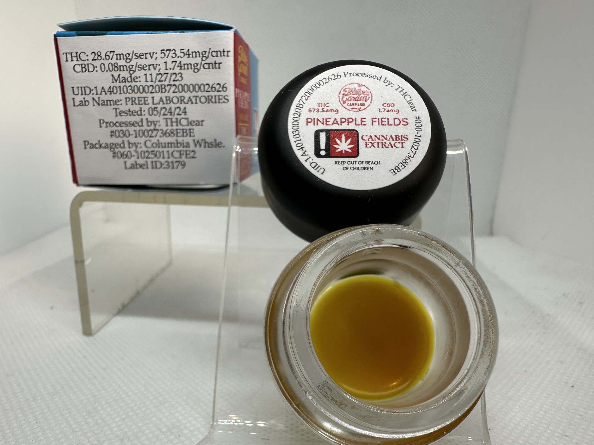 Photograph of product: NATIVE GARDEN - EXTRACT - SUGAR - 1G - Oui'd - PINEAPPLE FIELDS
