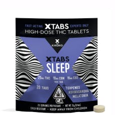 Photograph of product: Sleep XTabs | 500mg TH-oui:CBD:CBN Tablets - 