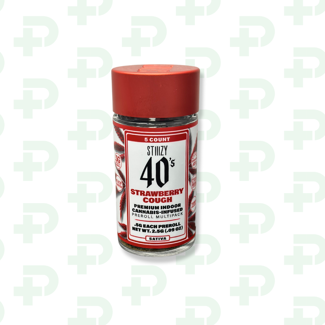 Photograph of product: Stiiizy 5 Pack Prerolls - Oui'd - Strawberry Cough