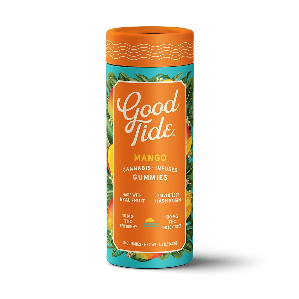 Photograph of product: Good Tide l Mango Rosin Gummies l 10pk l 100mg