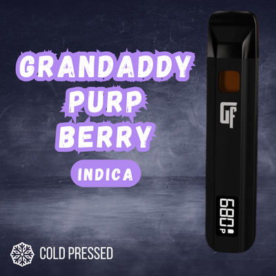 Photograph of product: The Growfather Vape Disposable 2g- Grandaddy Purp Berry (Cold Pressed Rosin Terps)