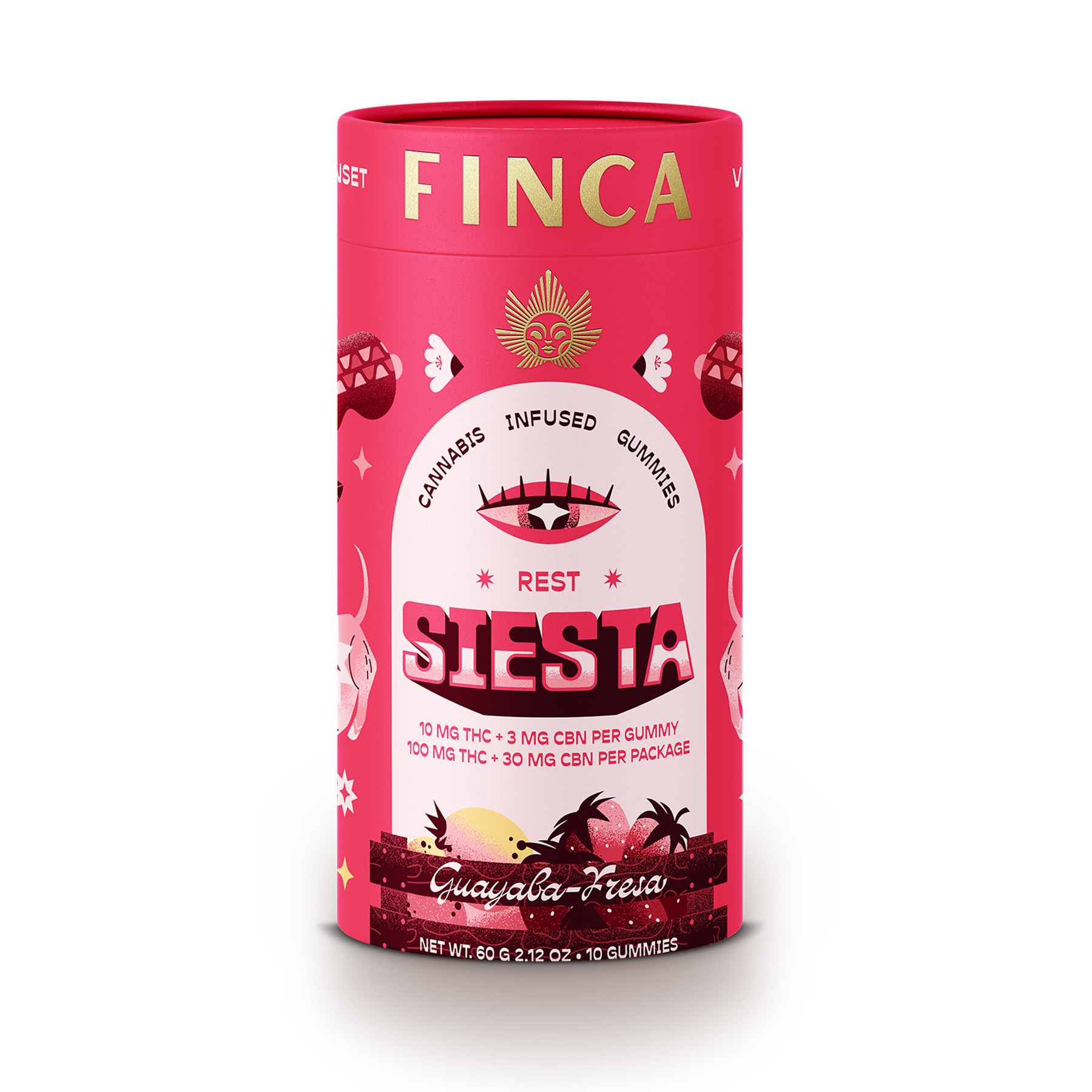 Photograph of Product: Finca | Siesta Guava Strawberry (Rest) | Edible | 10pk