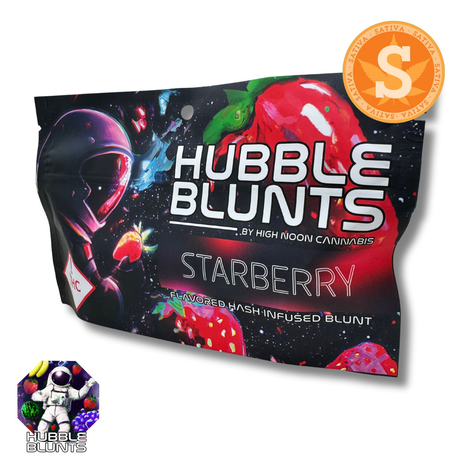 Photograph of Product: Hubble Blunts | Pre-Rolls | Infused Blunt | 1pk | Cosmic Cotton | 1.25g