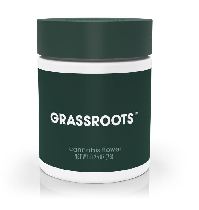 Photograph of product: GRASSROOTS CHEDDAR CHEEZE FLOWER 7G