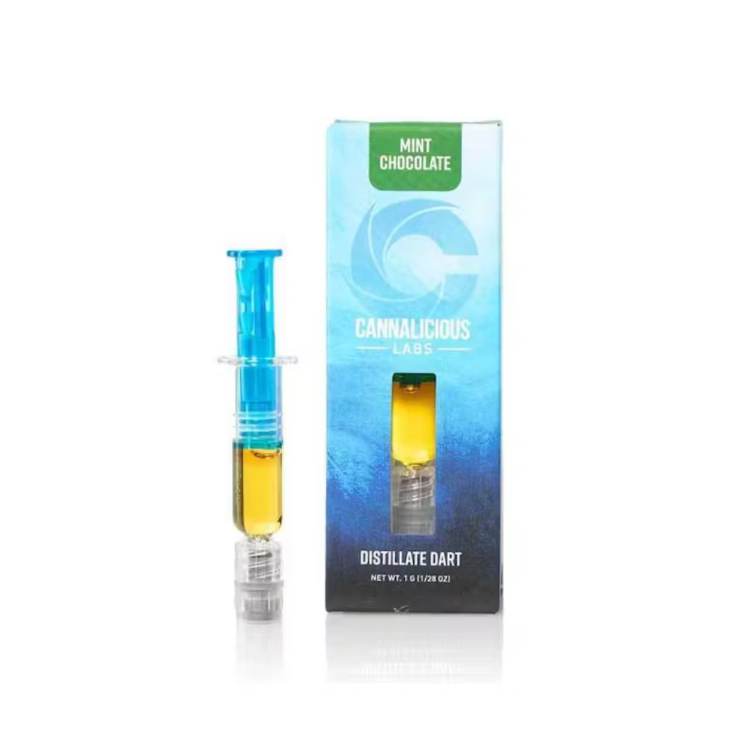 Photograph of product: Cannalicious Labs - 1G Distillate Dart - Mint Chocolate