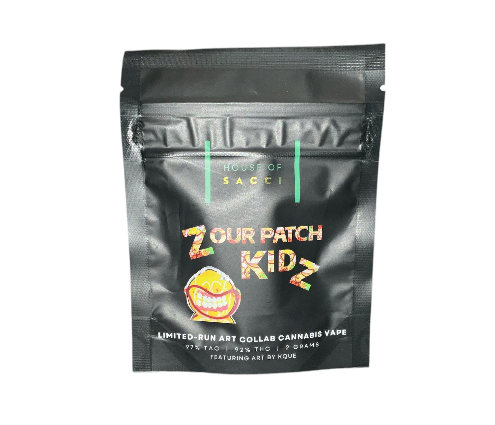 Photograph of product: HOUSE OF SACCI | AIO VAPE | ZOUR PATCH KIDZ