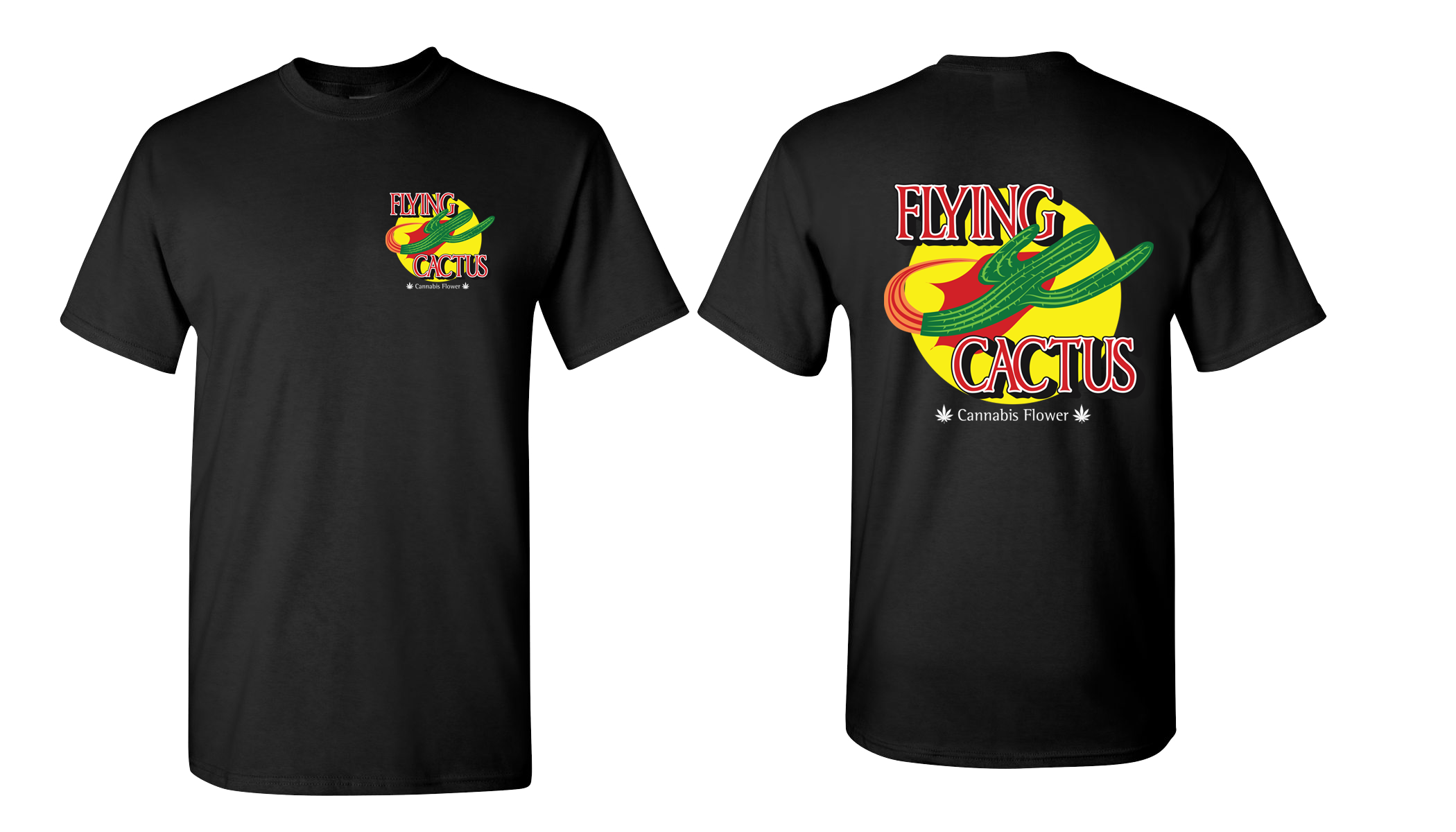Photograph of product: Flying Cactus Circle XL T-Shirt