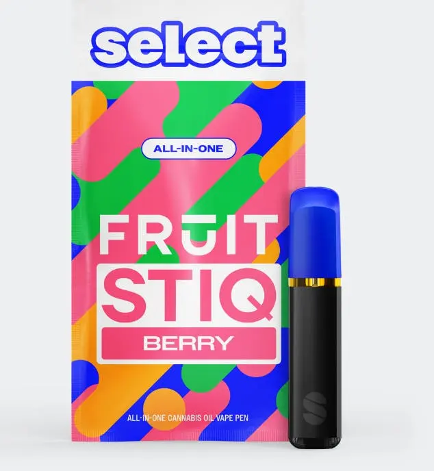 Photograph of product: Select Fruit Stiq | 1g Disposable Vape AIO | Sweet Strawberry