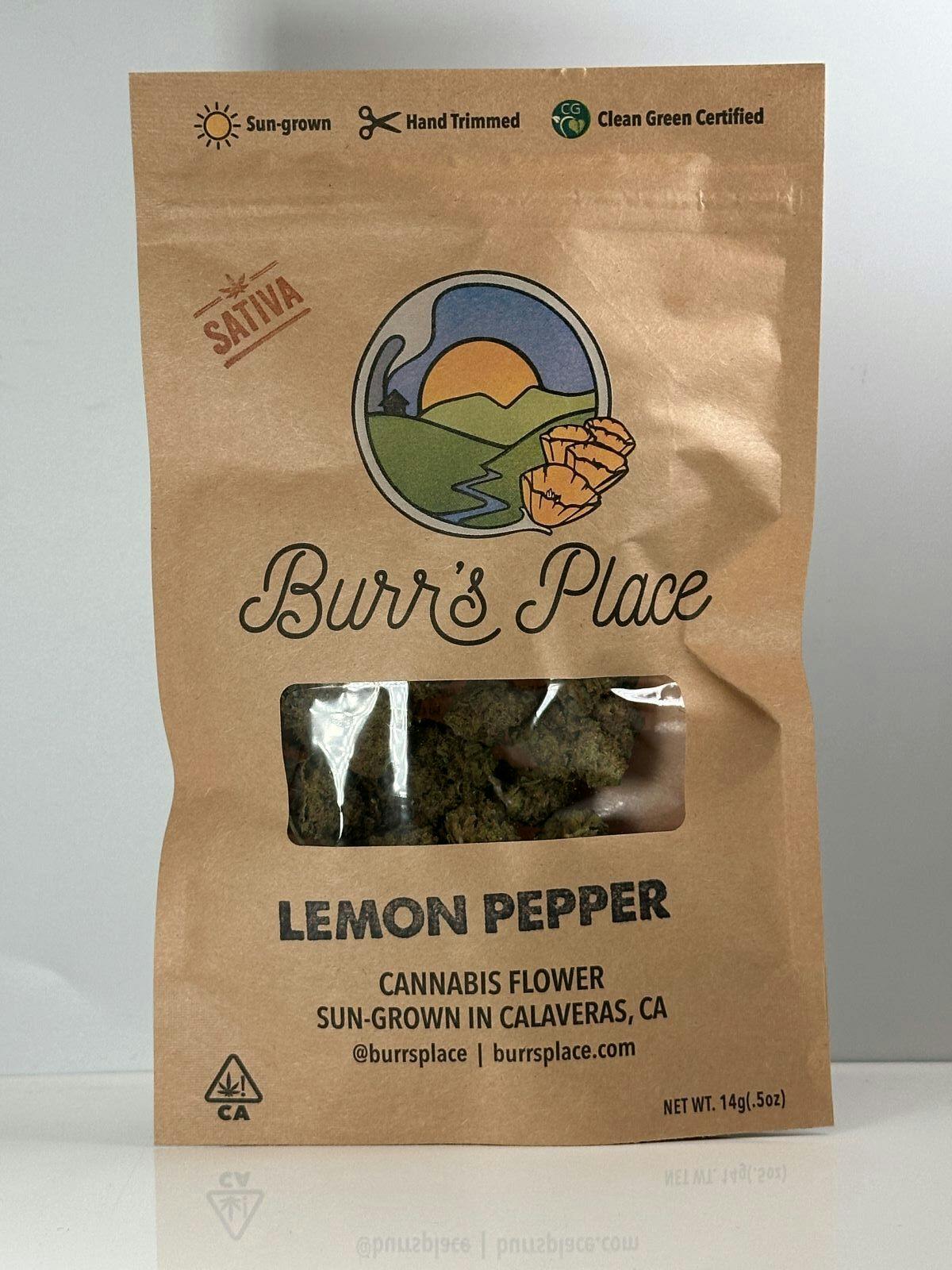 Photograph of product: Burr's Place Lemon Pepper 1/2 24% PD
