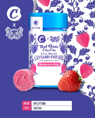 Photograph of product: Gummies | Cookies | Strawberries n' Cream [Live Rosin]