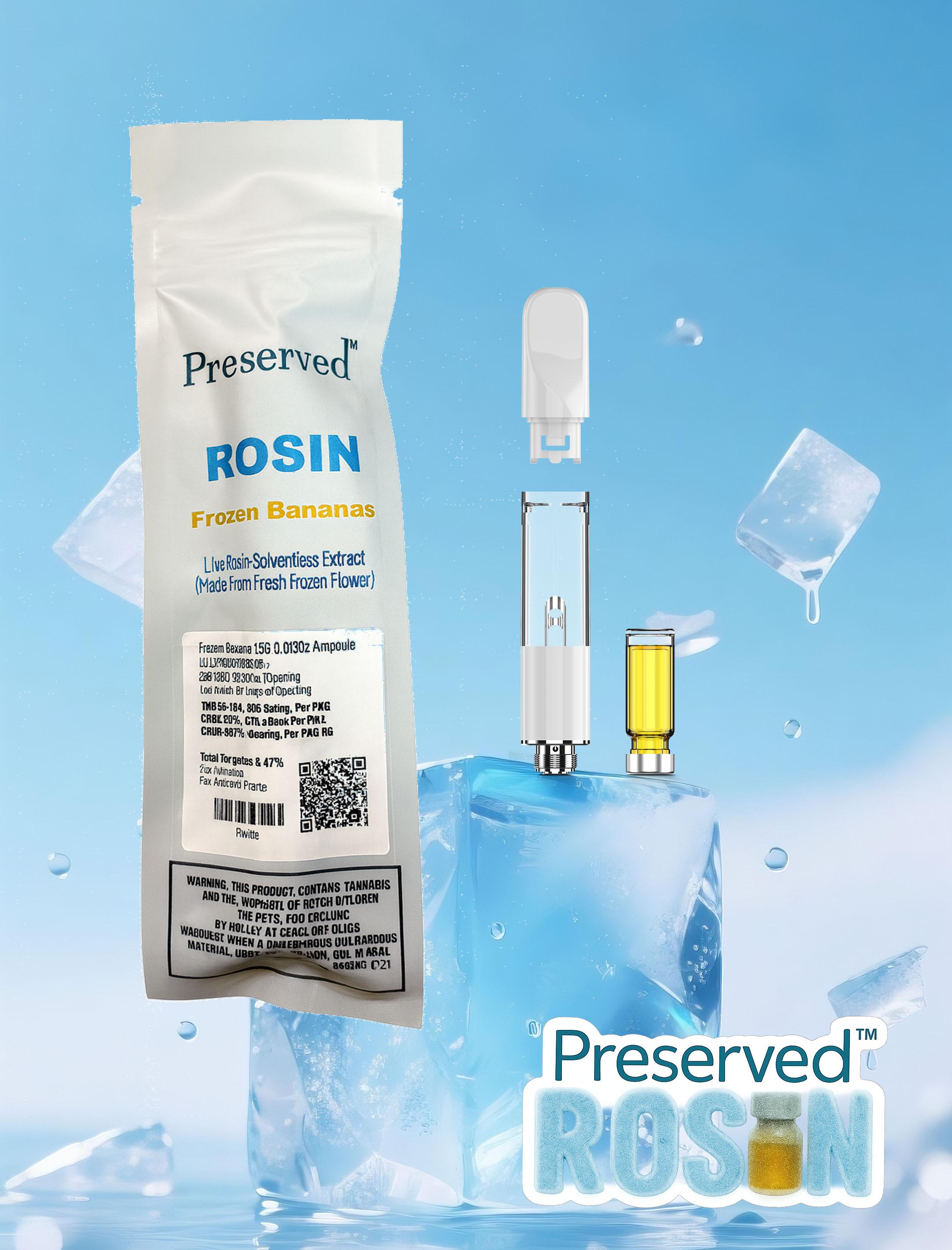 Photograph of product: Frozen Bananas | Rosin Vape Cartridge .5g