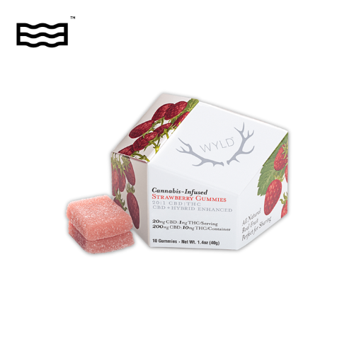 Photograph of product: 10mg Gummies | Strawberry 20:1 CBD:TH-oui