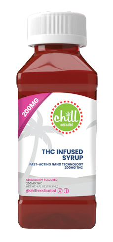 Photograph of product: Chill Medicated Strawberry Syrup | 200mg