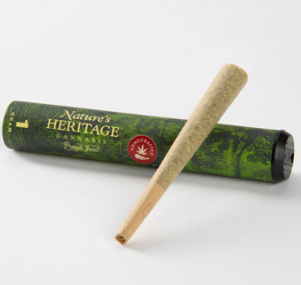 Photograph of product: Nature's Heritage Lilac Diesel 1g Preroll