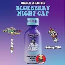 Photograph of product: Uncle Arnies - Blueberry Nite Cap Shot TH-oui:CBN (100:5) - Shot