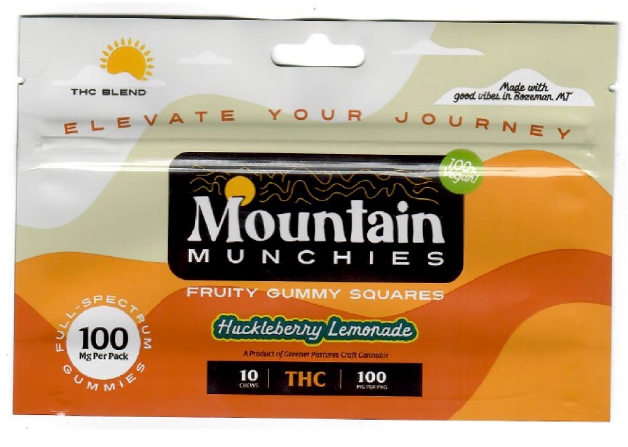 Photograph of product: Mountain Munchies Huckleberry Lemonade Gummies