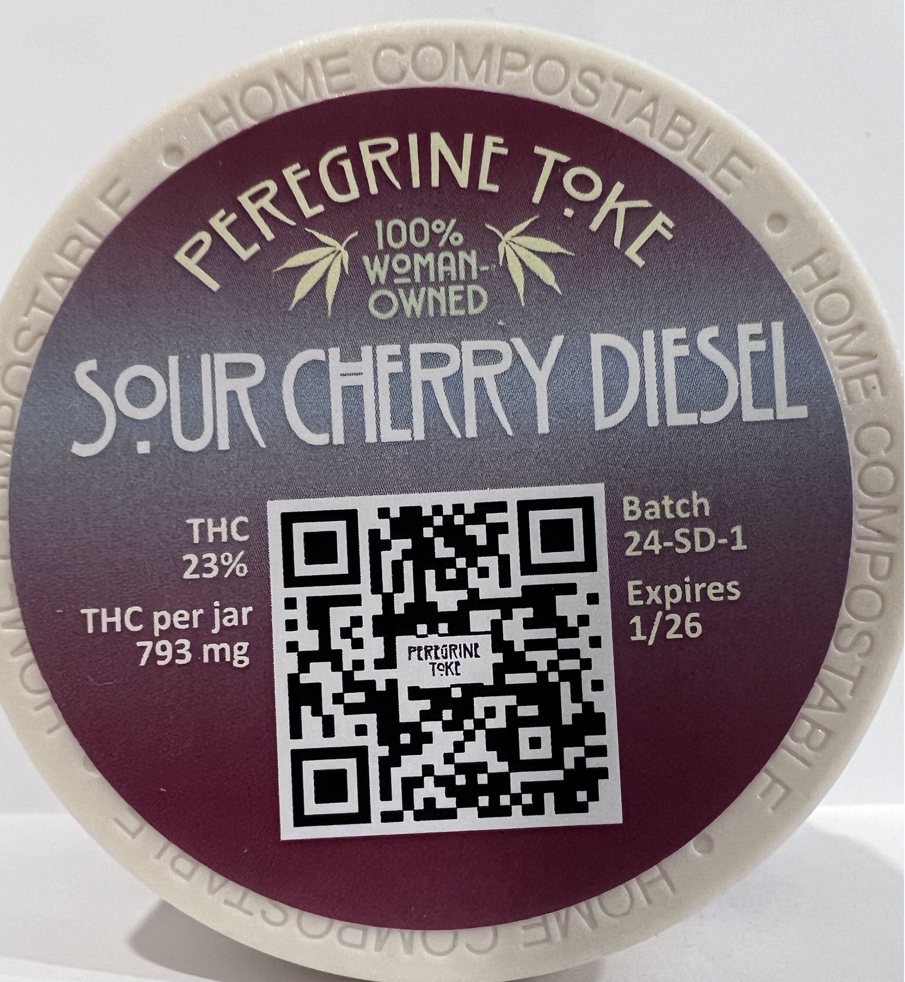 Photograph of product: Peregrine Toke | Flower Sour Cherry Diesel - 3.5g